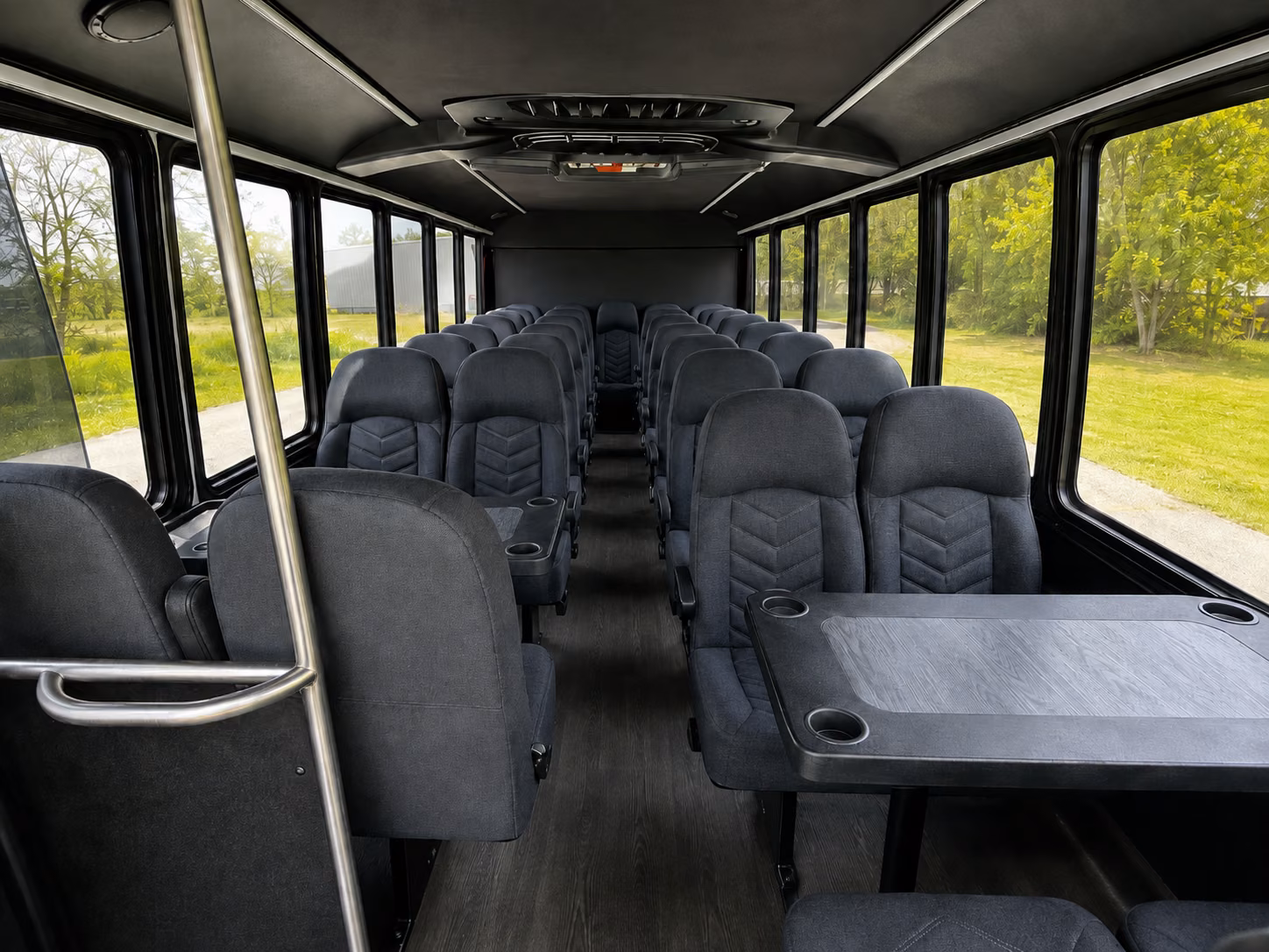 delray beach 18 passenger minibus interior