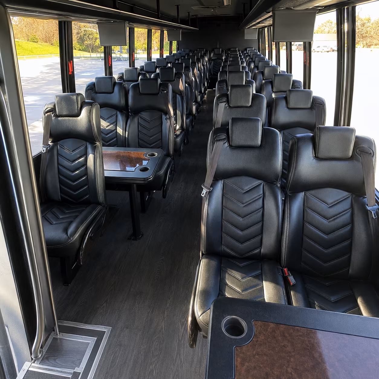 delray beach 25 passenger minibus interior
