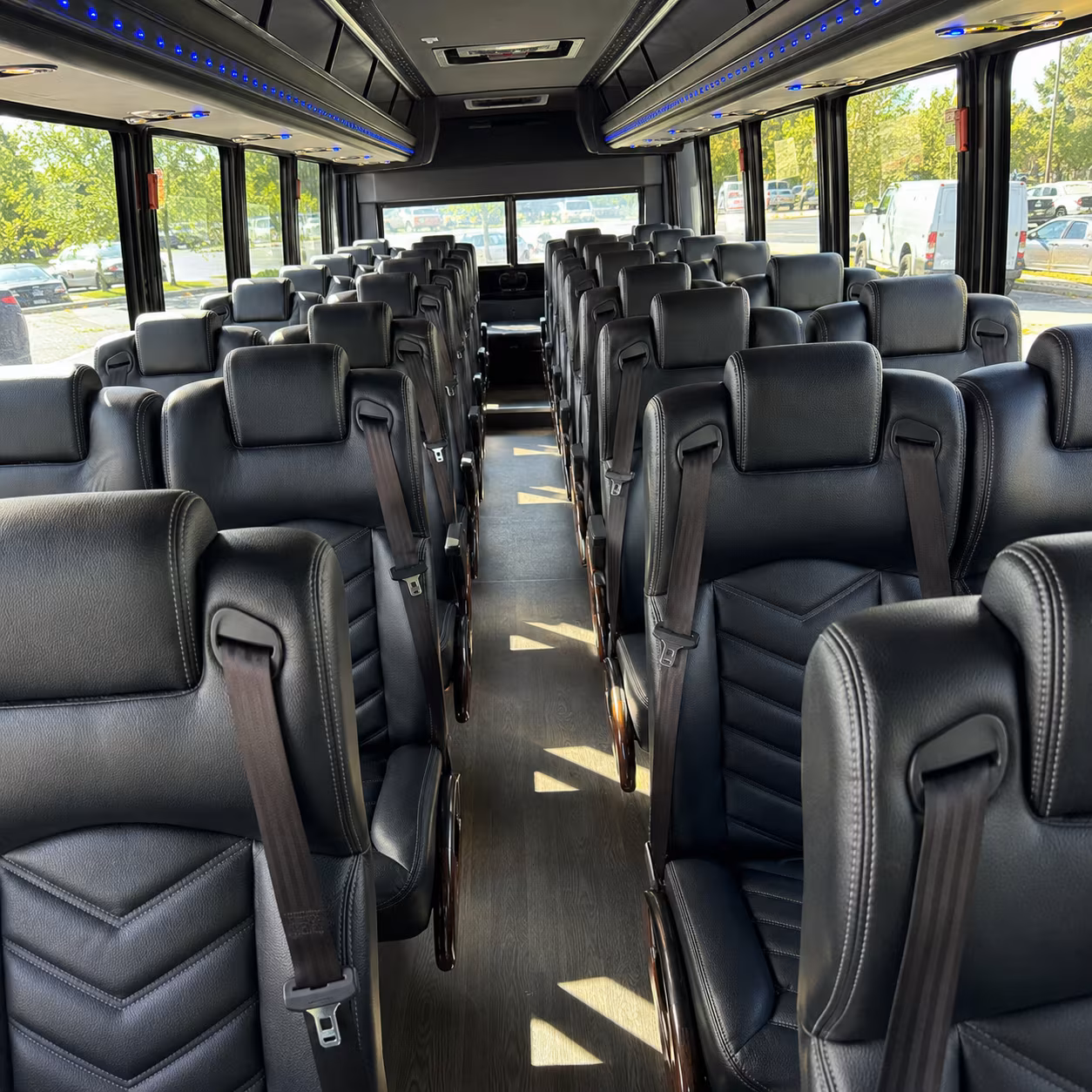 delray beach 30 passenger minibus interior
