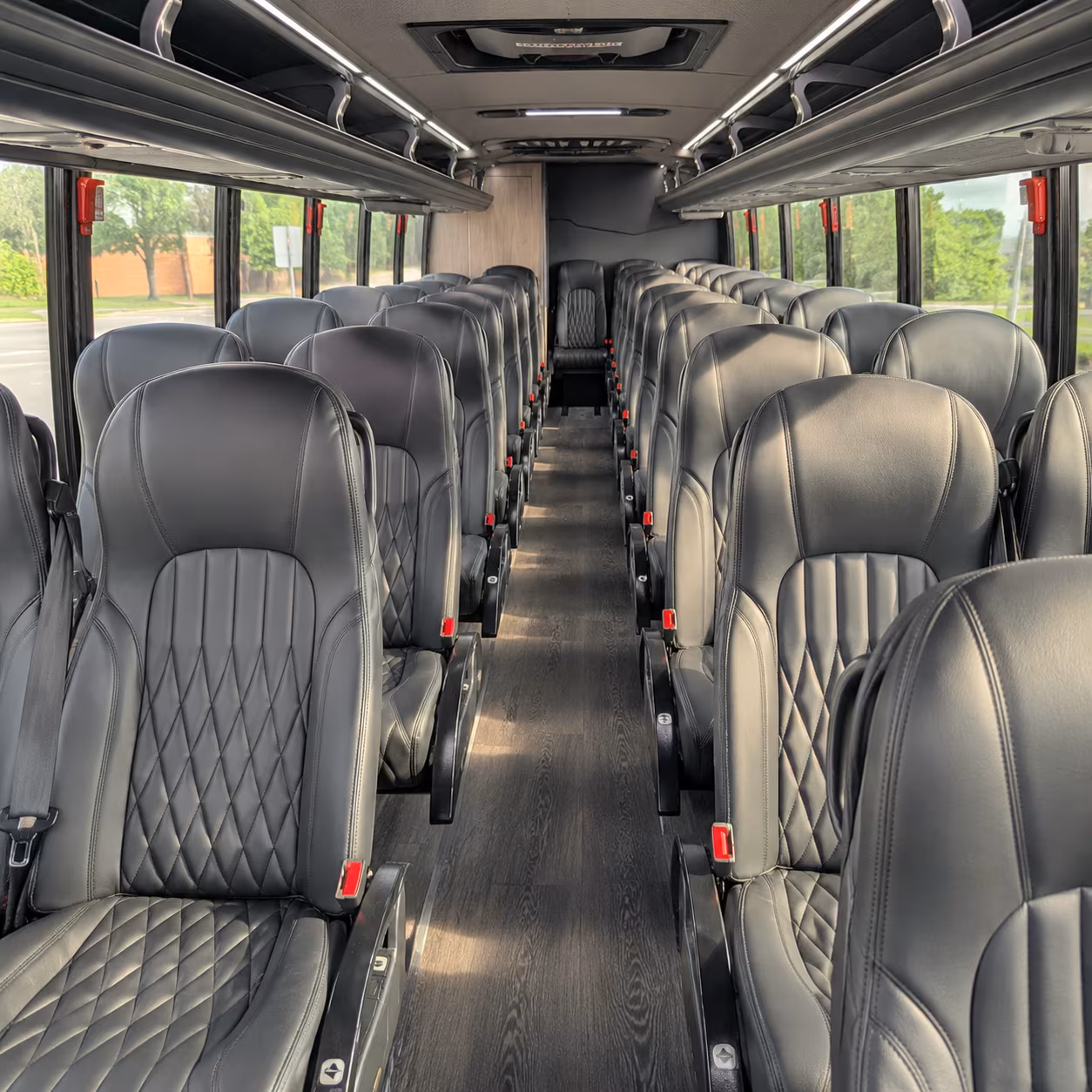 delray beach 35 passenger minibus interior
