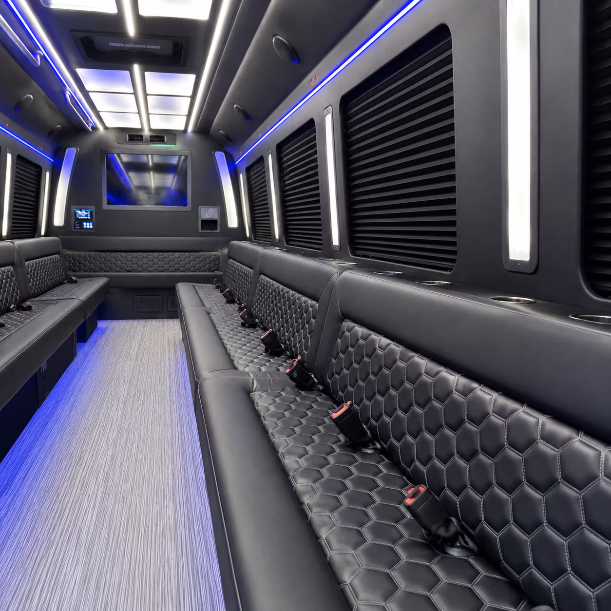 delray beach party bus interior