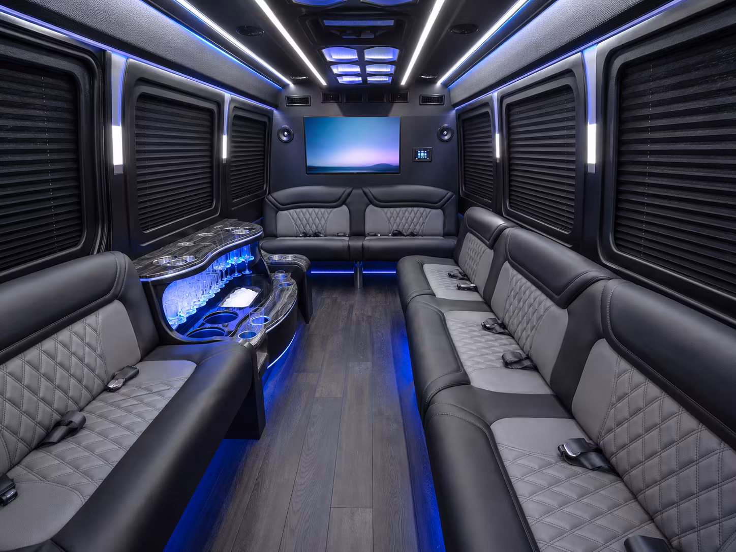 delray beach sprinter limousine interior