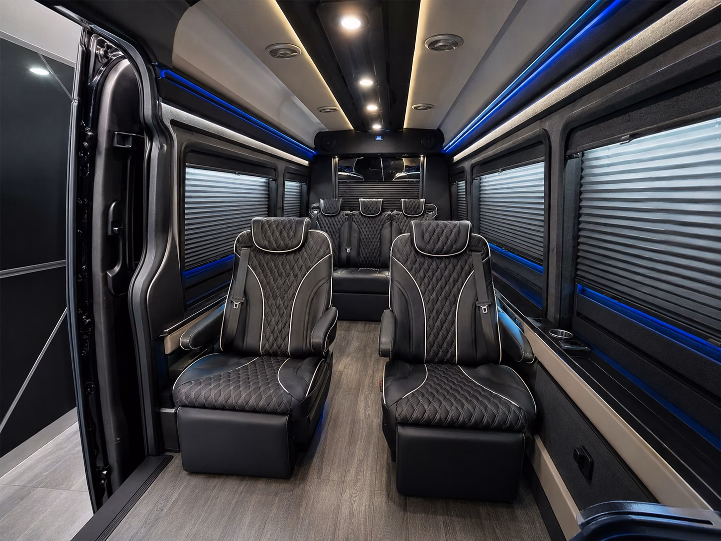 delray beach sprinter van with driver interior